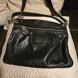 Black Coach Poppy crossbody bag